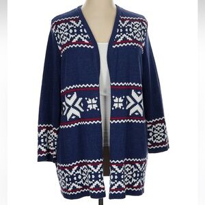 Catherines Open Front Cardigan Sweater Women’s Plus Size 0X Aztec Southwestern